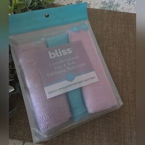 Bliss Lavender Infused Pink and Blue Washcloths
